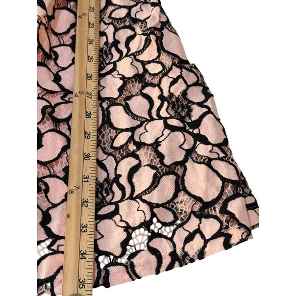 Ultrapink Womens Sleeveless Lace Overlay Dress M Pink & Black - Picture 12 of 16
